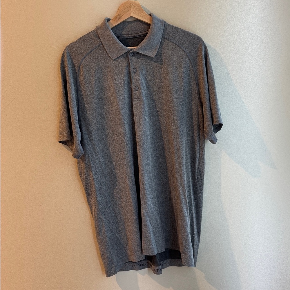 Men’s Lululemon Metal Tech Vent Grey Polo